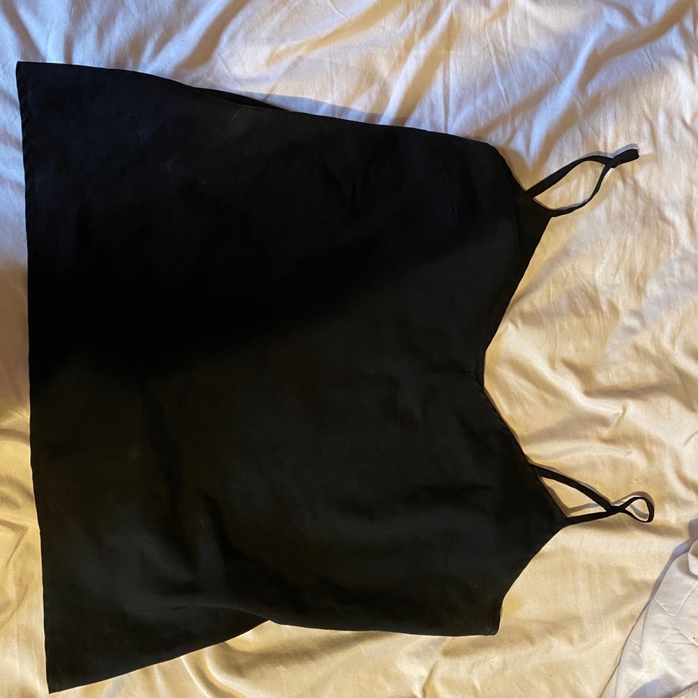 Black spaghetti top